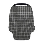 Noisy Windowpane Pattern Print Baby Seat Cover