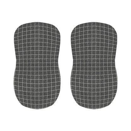 Noisy Windowpane Pattern Print Bar Stool Covers