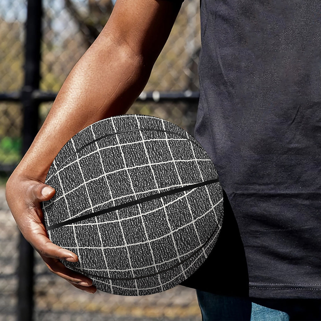Noisy Windowpane Pattern Print Basketball