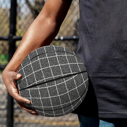 Noisy Windowpane Pattern Print Basketball