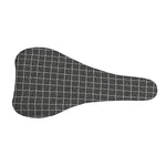 Noisy Windowpane Pattern Print Bicycle Seat Cover
