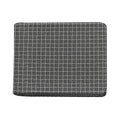 Noisy Windowpane Pattern Print Bifold Wallet