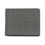 Noisy Windowpane Pattern Print Bifold Wallet