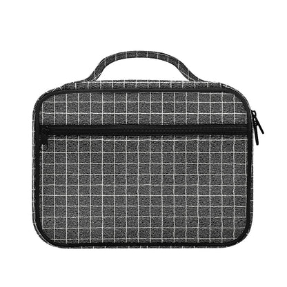 Noisy Windowpane Pattern Print Briefcase Bible Bag