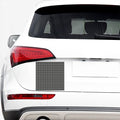 Noisy Windowpane Pattern Print Car Sticker