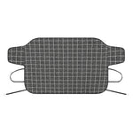 Noisy Windowpane Pattern Print Car Windshield Snow Cover
