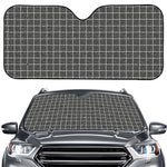 Noisy Windowpane Pattern Print Car Windshield Sun Shade
