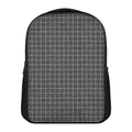 Noisy Windowpane Pattern Print Casual Backpack