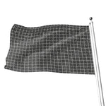 Noisy Windowpane Pattern Print Flag