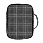 Noisy Windowpane Pattern Print Front Pocket Bible Bag