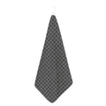 Noisy Windowpane Pattern Print Hand Towel