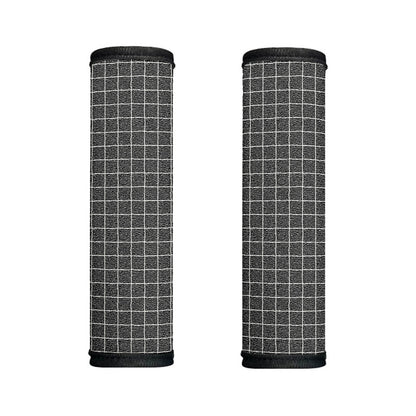 Noisy Windowpane Pattern Print Handle Covers