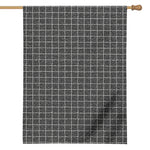 Noisy Windowpane Pattern Print House Flag