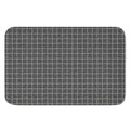 Noisy Windowpane Pattern Print Indoor Door Mat