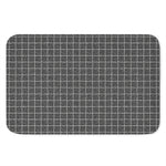 Noisy Windowpane Pattern Print Indoor Door Mat