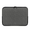 Noisy Windowpane Pattern Print Laptop Sleeve