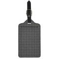 Noisy Windowpane Pattern Print Luggage Tag