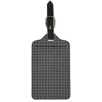 Noisy Windowpane Pattern Print Luggage Tag