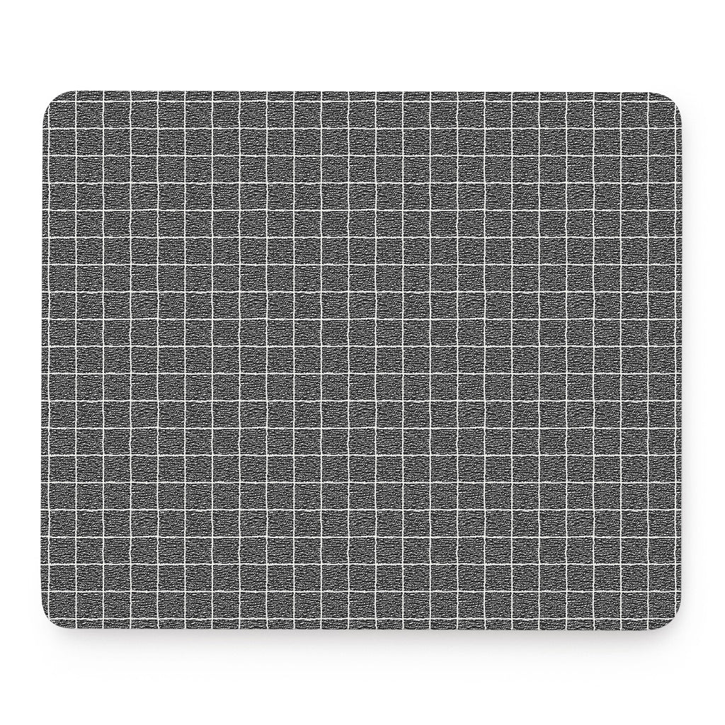 Noisy Windowpane Pattern Print Mouse Pad