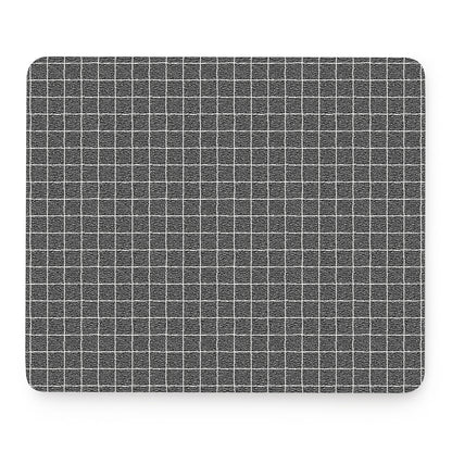 Noisy Windowpane Pattern Print Mouse Pad