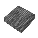 Noisy Windowpane Pattern Print Outdoor Seat Cushion Cover