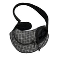 Noisy Windowpane Pattern Print Pet Sling Carrier