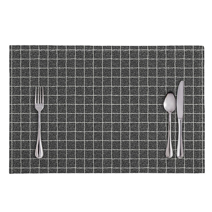 Noisy Windowpane Pattern Print Placemat