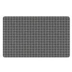 Noisy Windowpane Pattern Print Polyester Doormat