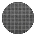 Noisy Windowpane Pattern Print Round Blanket