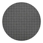 Noisy Windowpane Pattern Print Round Blanket