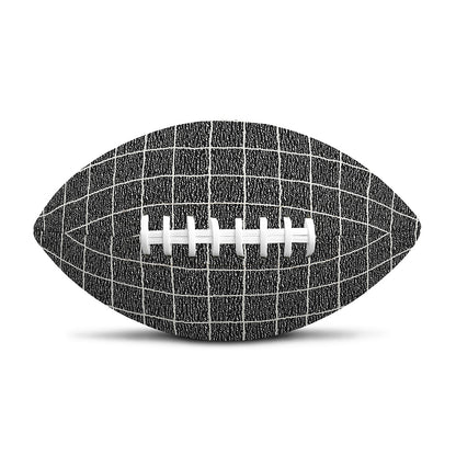 Noisy Windowpane Pattern Print Rugby Ball