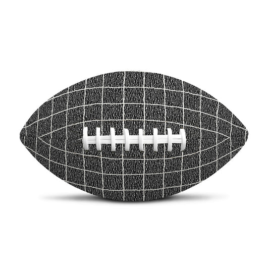 Noisy Windowpane Pattern Print Rugby Ball