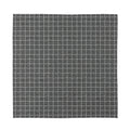 Noisy Windowpane Pattern Print Silk Bandana