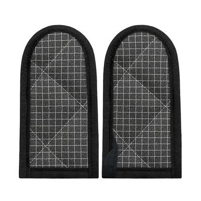 Noisy Windowpane Pattern Print Skillet Handle Cover