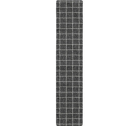Noisy Windowpane Pattern Print Table Runner