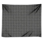 Noisy Windowpane Pattern Print Tapestry