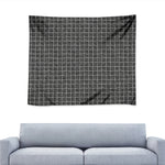 Noisy Windowpane Pattern Print Tapestry