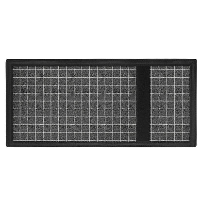 Noisy Windowpane Pattern Print Trifold Wallet