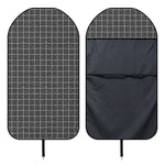 Noisy Windowpane Pattern Print Waterproof Car Seat Cover