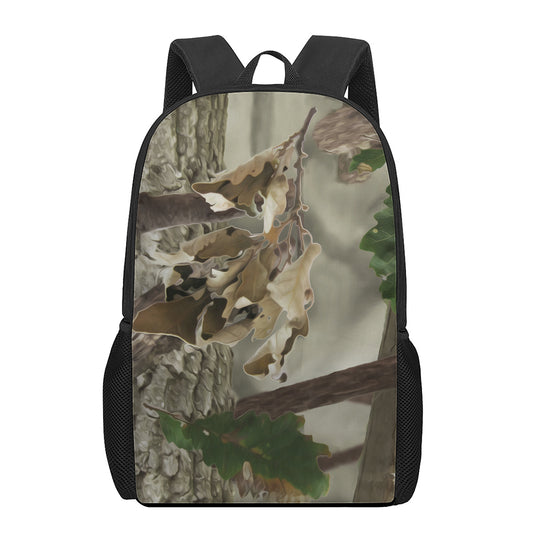 Oak Tree Hunting Camouflage Print 17 Inch Backpack