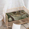 Oak Tree Hunting Camouflage Print Baby Crib Sheet