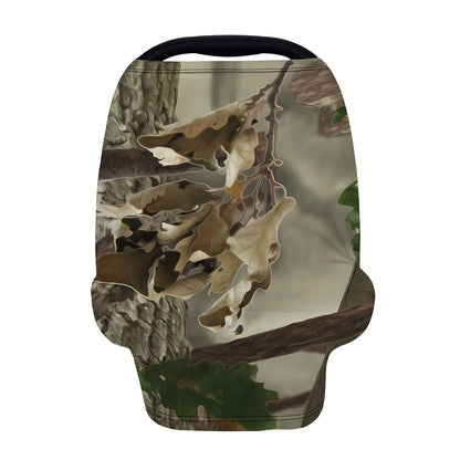 Oak Tree Hunting Camouflage Print Baby Seat Cover