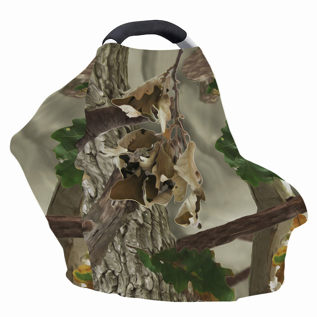 Oak Tree Hunting Camouflage Print Baby Seat Cover