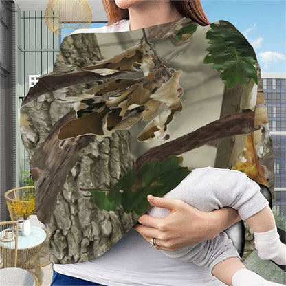 Oak Tree Hunting Camouflage Print Baby Seat Cover
