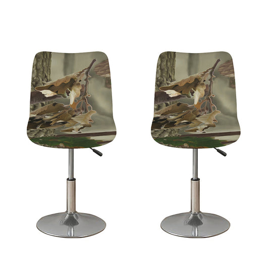Oak Tree Hunting Camouflage Print Bar Stool Covers