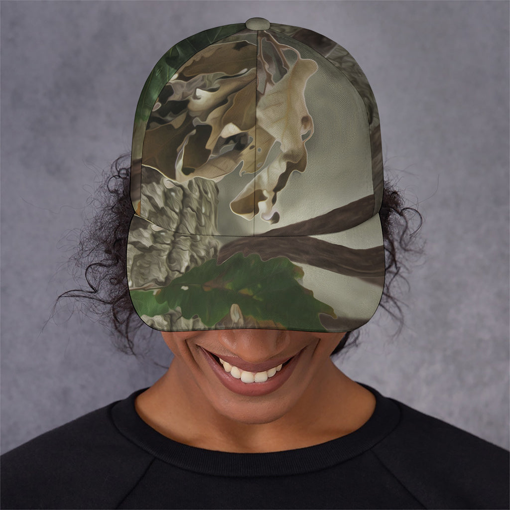 Oak Tree Hunting Camouflage Print Baseball Cap