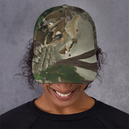 Oak Tree Hunting Camouflage Print Baseball Cap