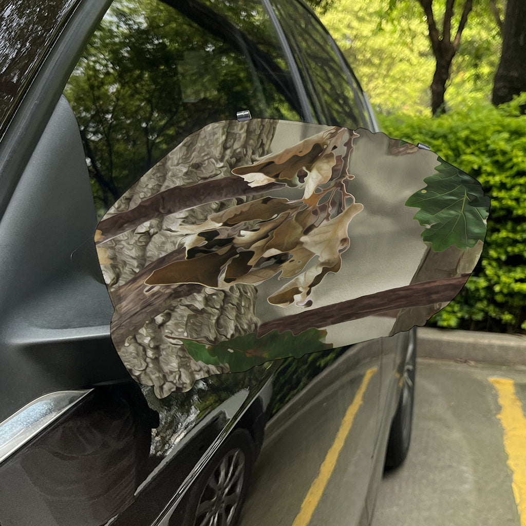 Oak Tree Hunting Camouflage Print Car Side Mirror Covers