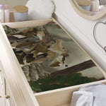 Oak Tree Hunting Camouflage Print Changing Pad Cover