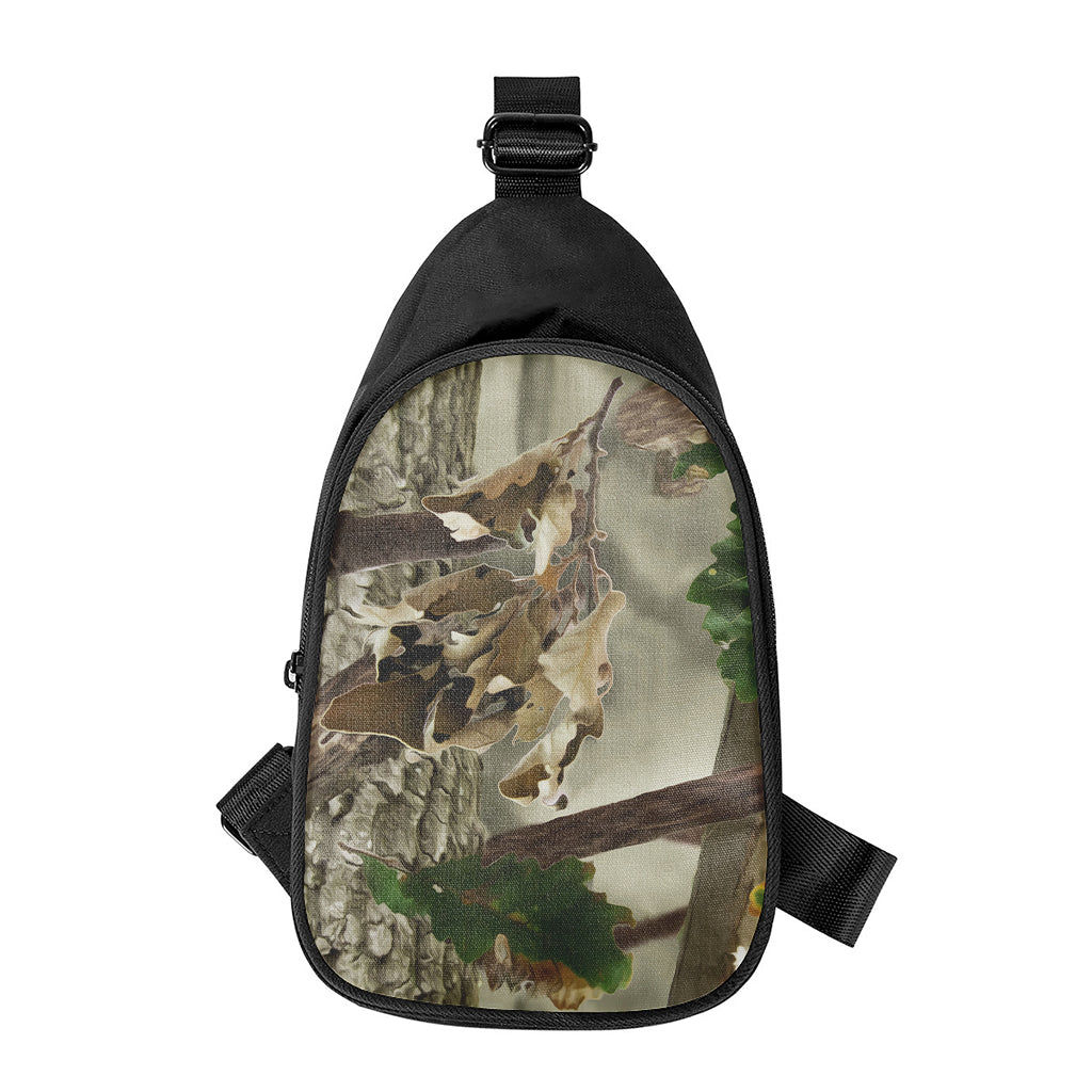 Oak Tree Hunting Camouflage Print Chest Bag